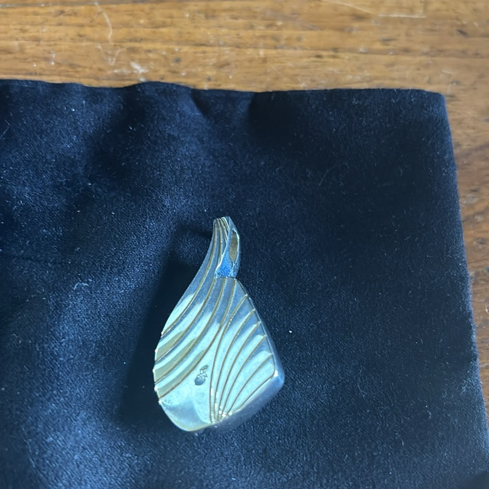 Mine Finds by Jay King sterling rainbow calsilica modern design pendant - Picture 5 of 8